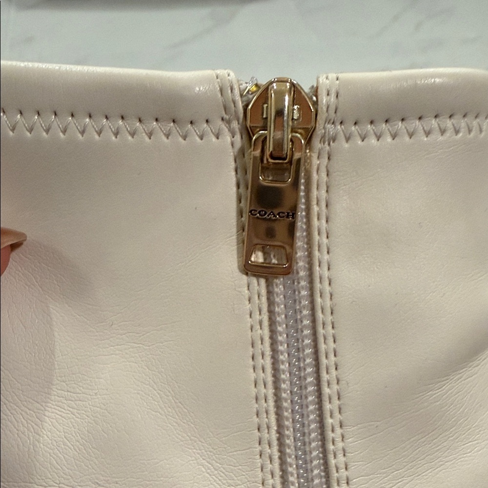 Coach Cream Ankle Boots - Picture 5 of 6